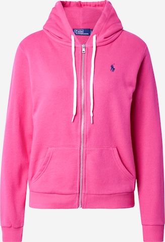 Veste de survêtement Polo Ralph Lauren en rose : devant