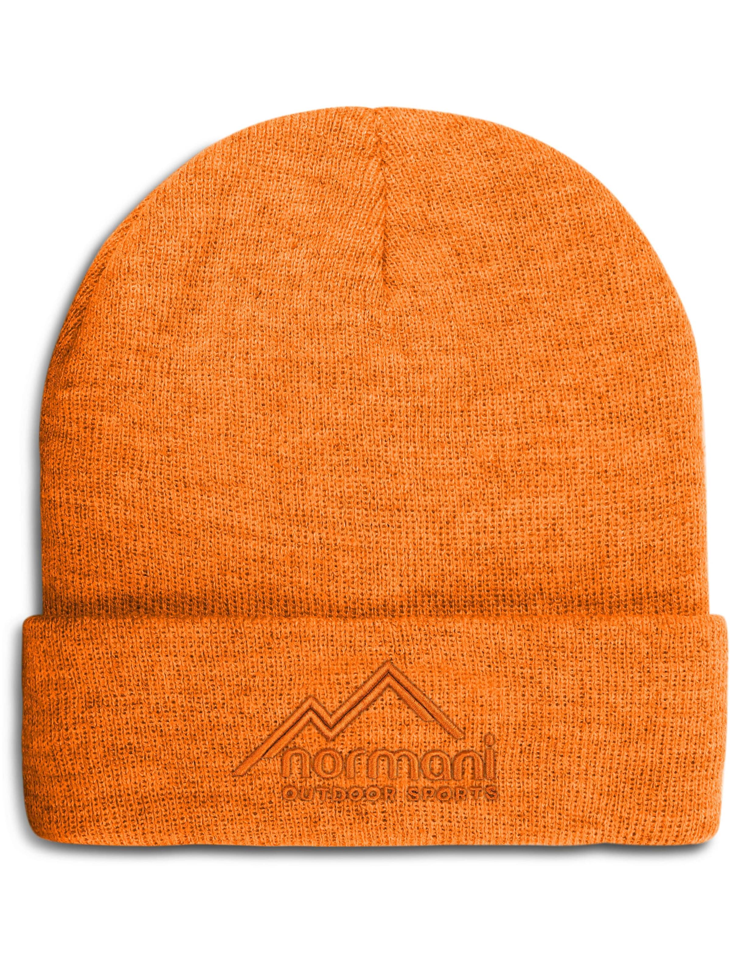 normani Mütze  ' Calgary ' in Orange: Vorderseite