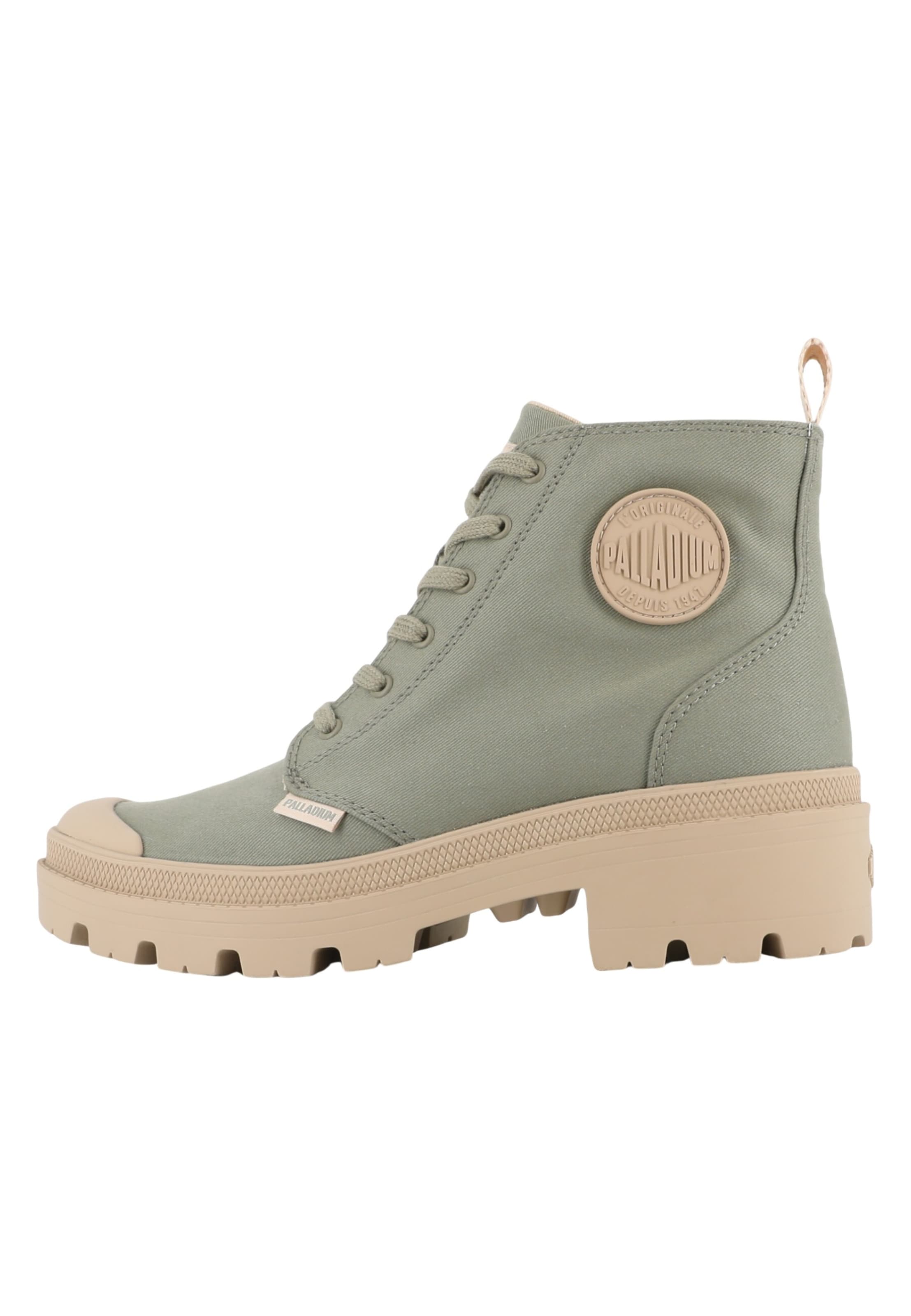 Bottines à lacets 'Pallabase' Palladium en vert : devant