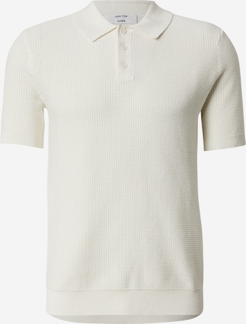T-Shirt 'Tristan' DAN FOX APPAREL en blanc : devant