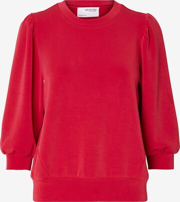 SELECTED FEMME Sweatshirt 'Tenny' in Red: front
