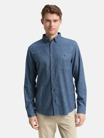 TOM TAILOR Regular Fit Hemd in Blau: Vorderseite