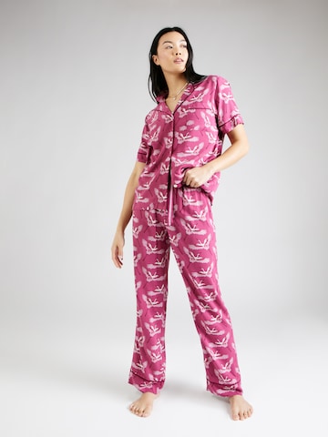 Women' Secret Pižama 'HERON' | roza barva: sprednja stran