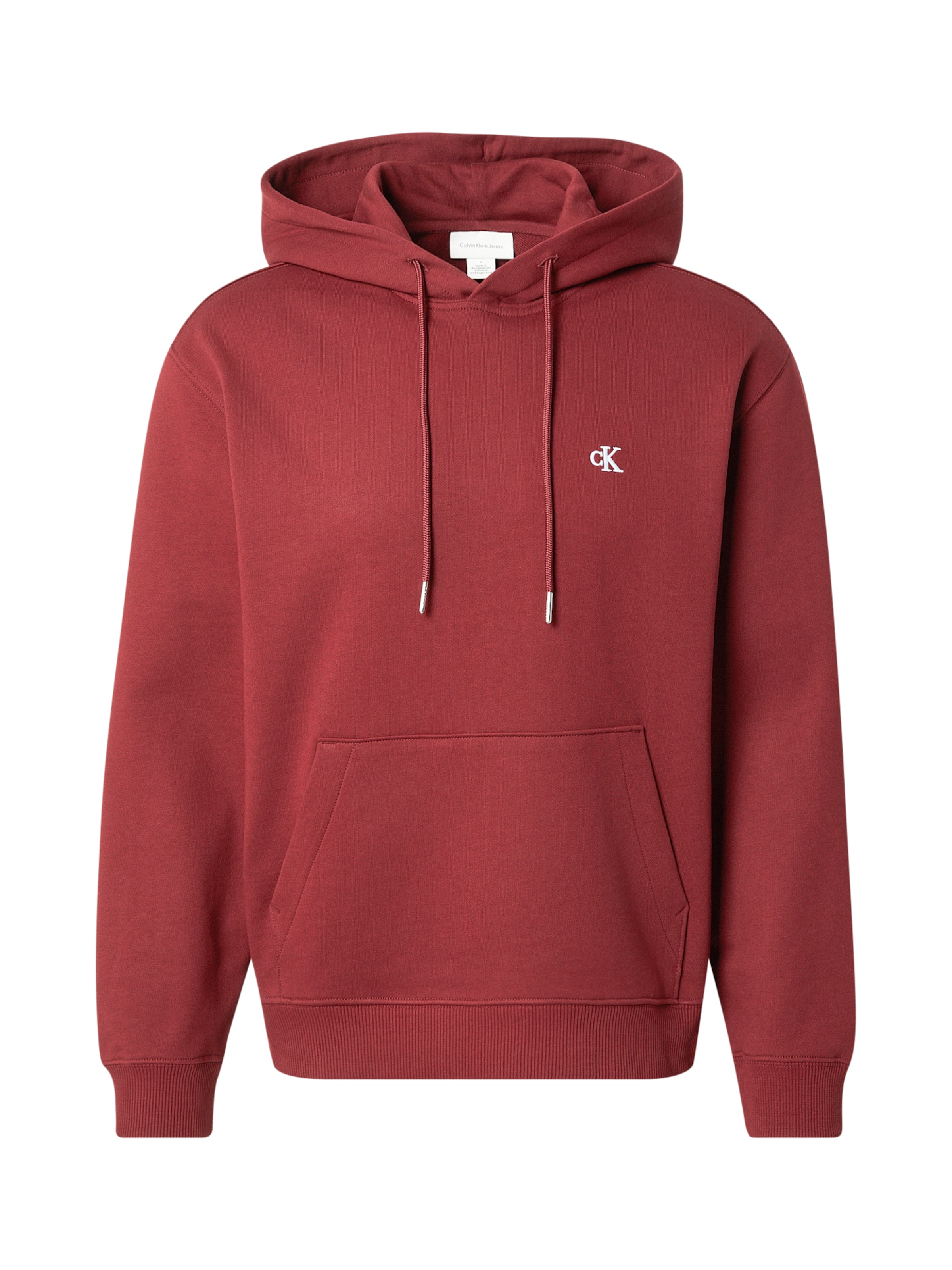 sarkans Calvin Klein Jeans Sportisks džemperis: no priekšpuses