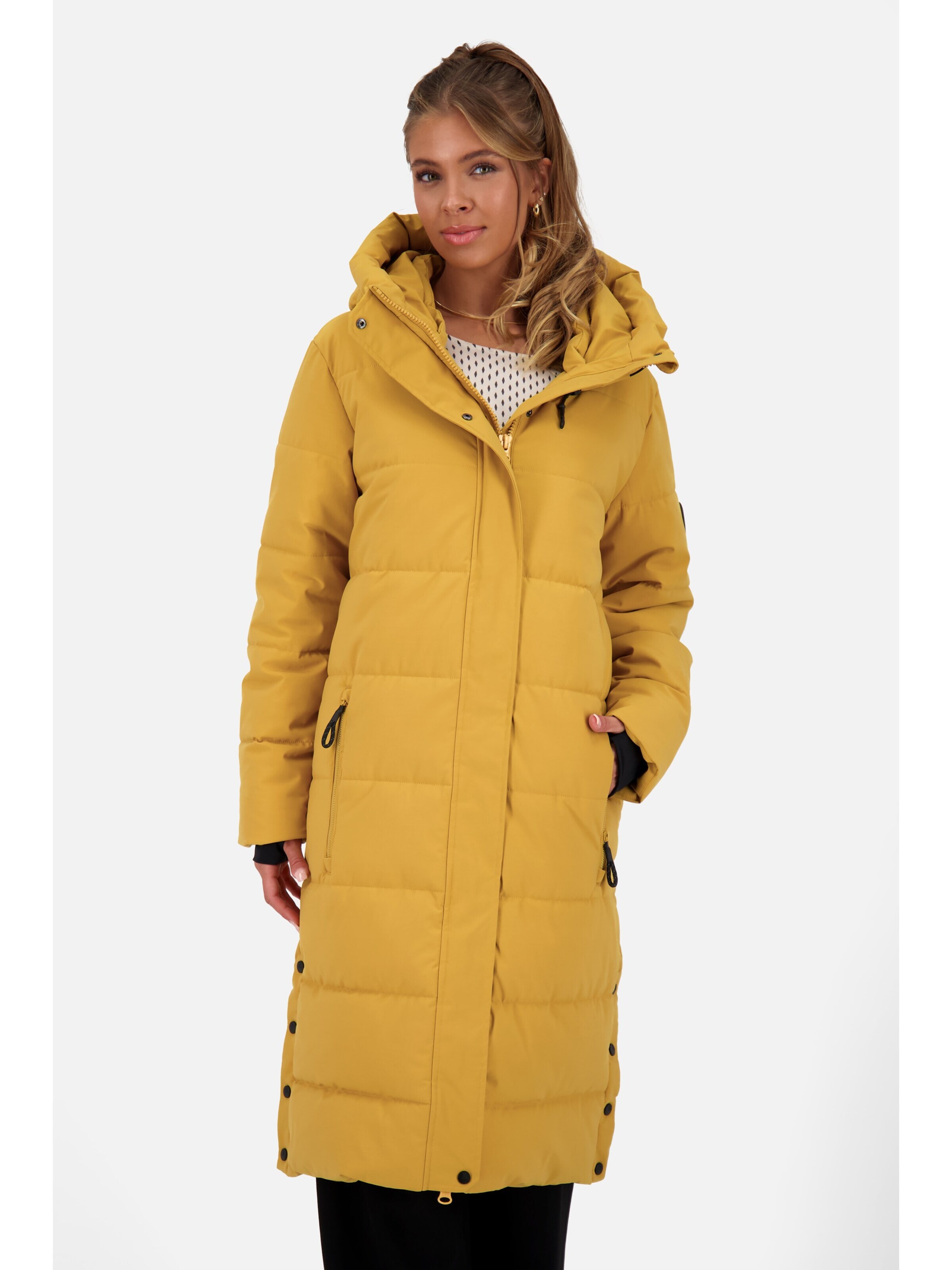 Cappotto invernale 'KatjaAK' di alife & kickin in giallo: frontale