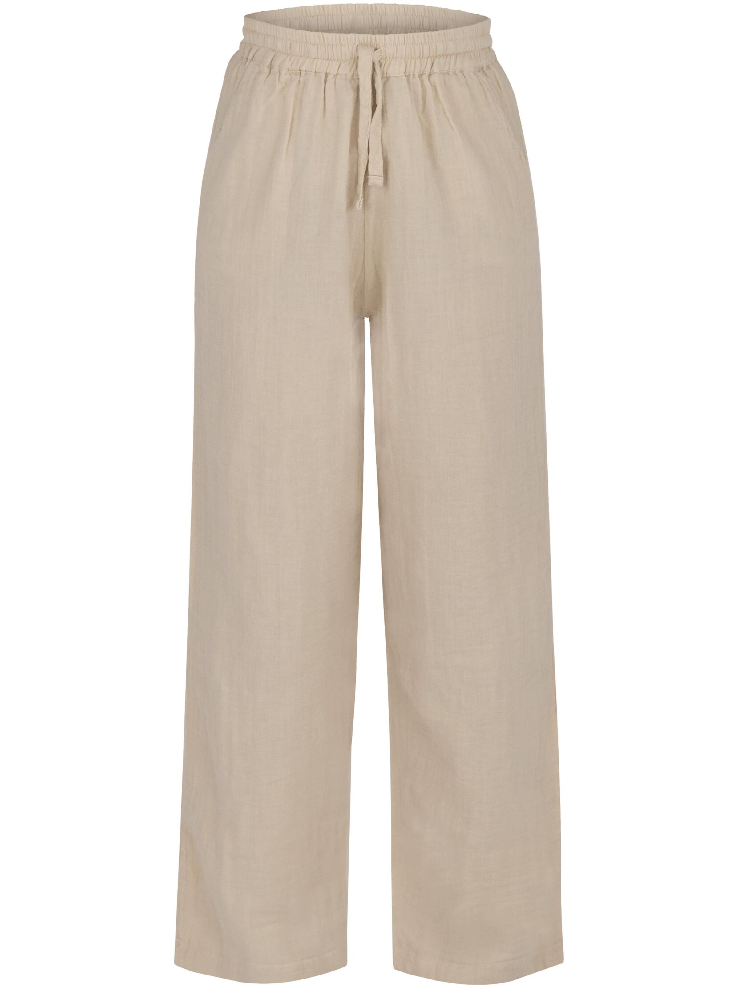 Janice Loose fit Pants in Beige: front