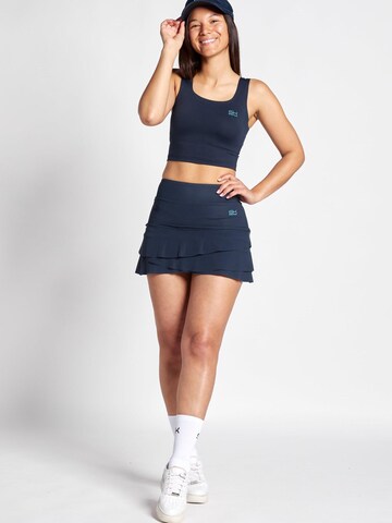 Haut de sport '2-in-1 Sport Crop Top mit Bustier' SPORTKIND en bleu