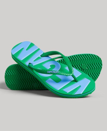 Superdry T-Bar Sandals in Green