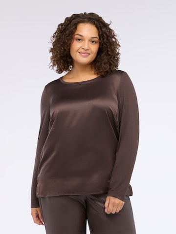Fiorella Rubino Bluse‌‌‌ in Braun: Vorderseite