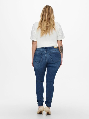 ONLY Carmakoma Skinny Jeans 'Willy' in Blau