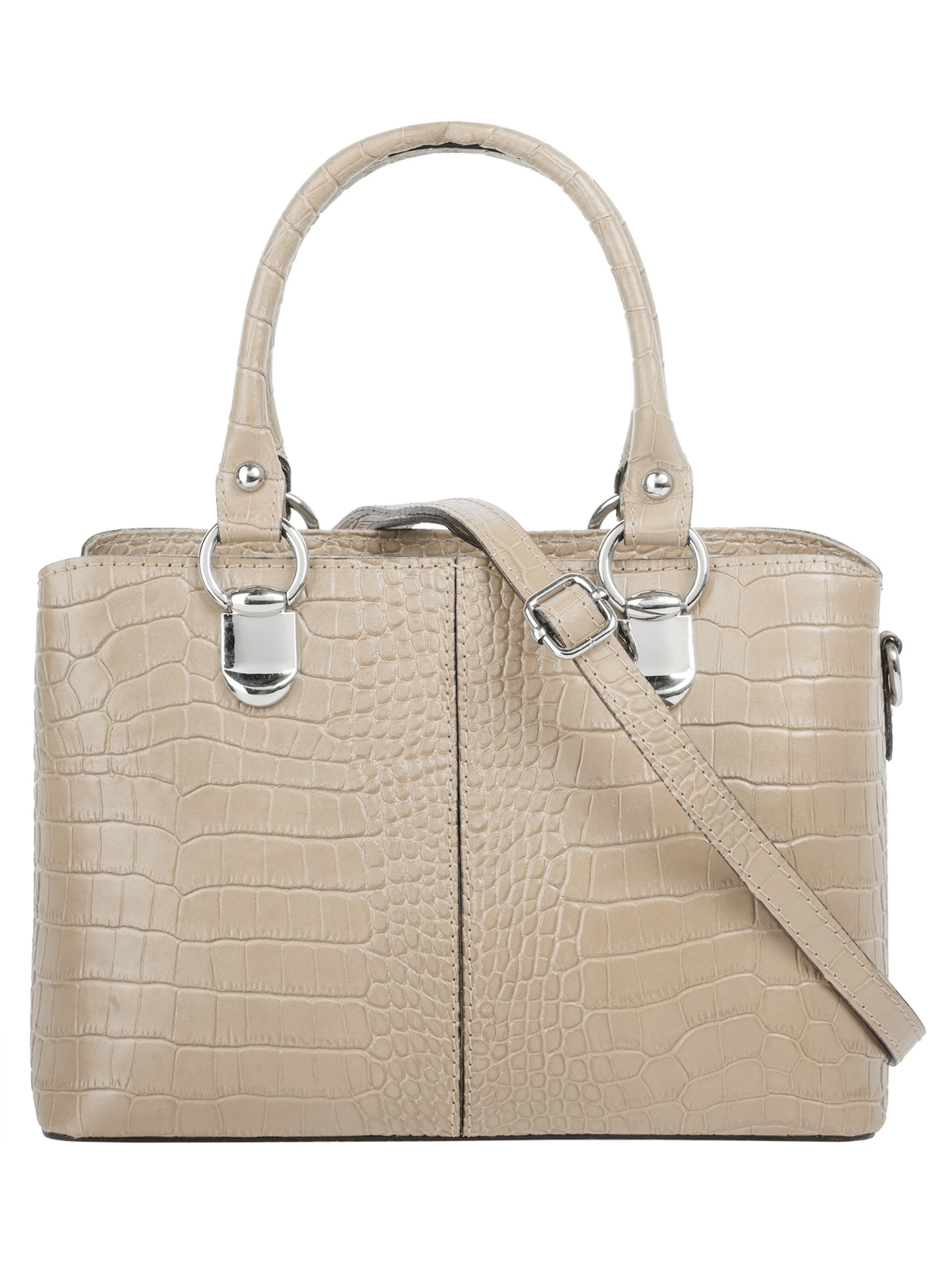 Cluty Crossbody Bag in Beige: front