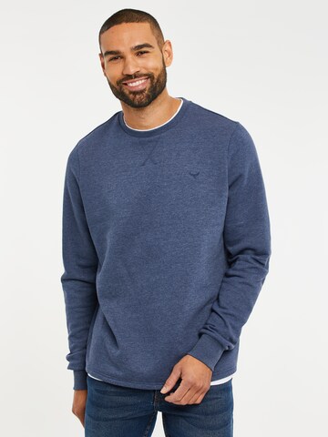 Threadbare Sweatshirt 'Kisele' in Blue: front