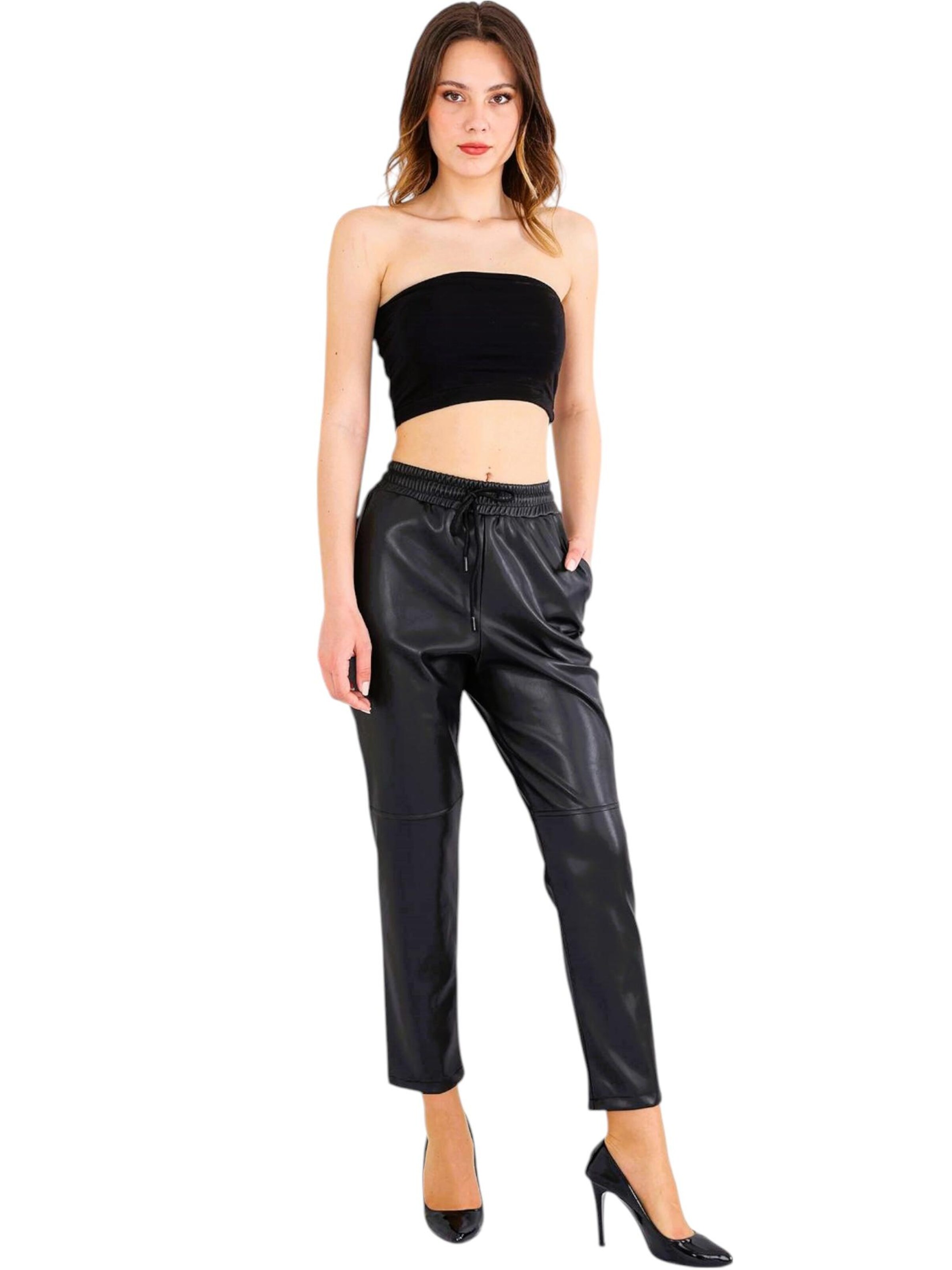 fashionshowcase Regular Trousers 'RENA EDGE' in Black