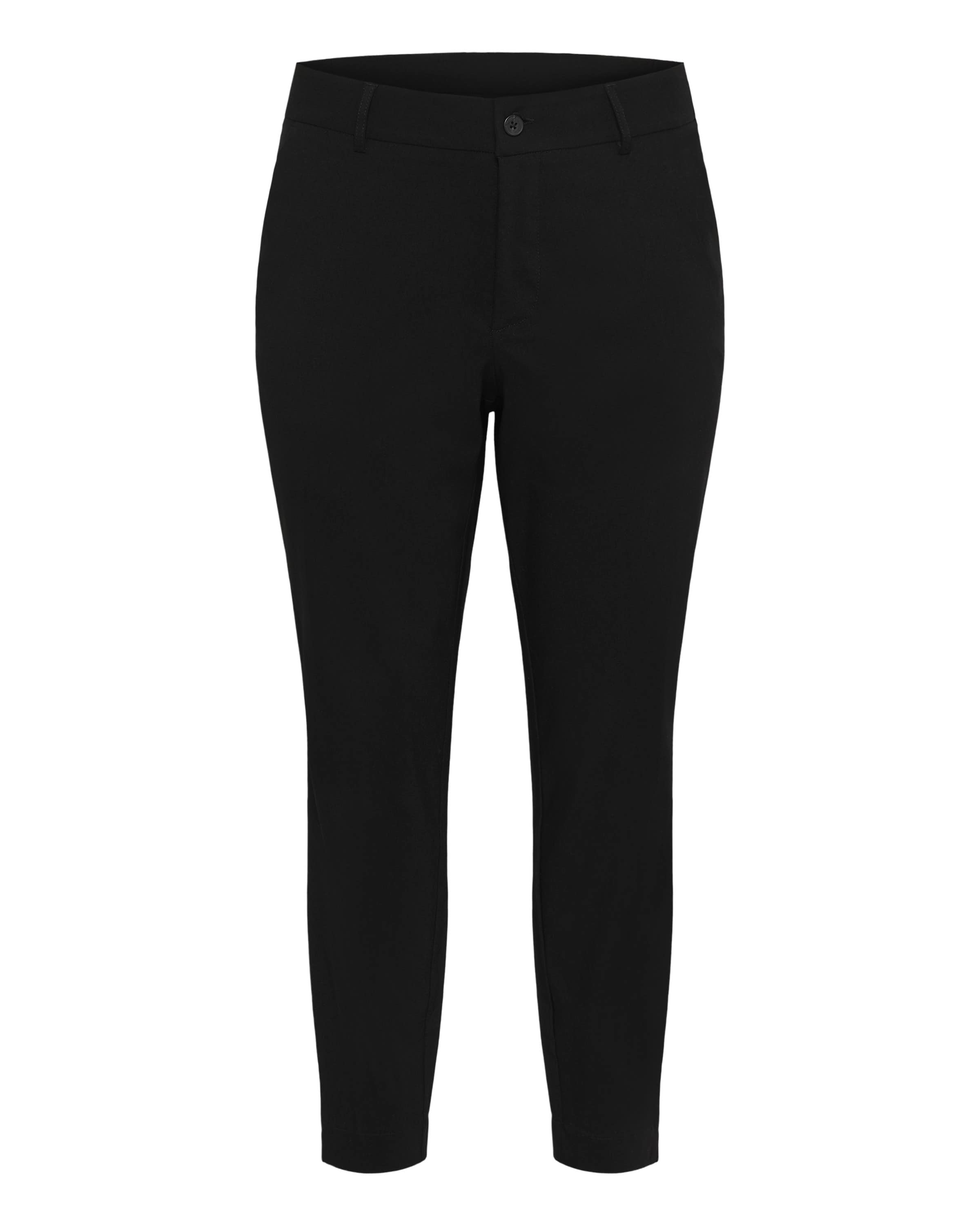 KAFFE CURVE Regular Chino &#x27;KCHala&#x27; in Zwart: voorkant