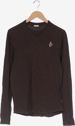 Abercrombie & Fitch Sweatshirt & Zip-Up Hoodie in XL in Brown: front