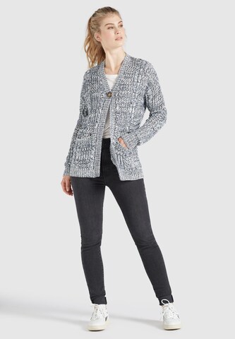 khujo Knit Cardigan 'Nita' in Blue