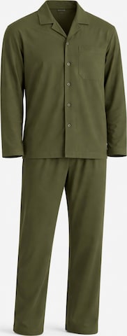 PANTONECLO Pyjama lang 'Pantoneclo Men’s Nightwear Set' in Grün: Vorderseite