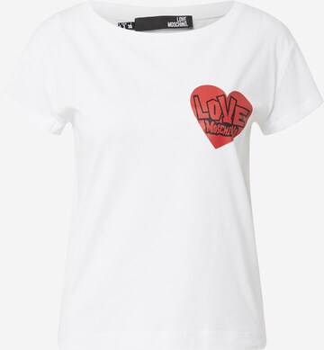 Love Moschino T-Shirt in Weiß: predná strana