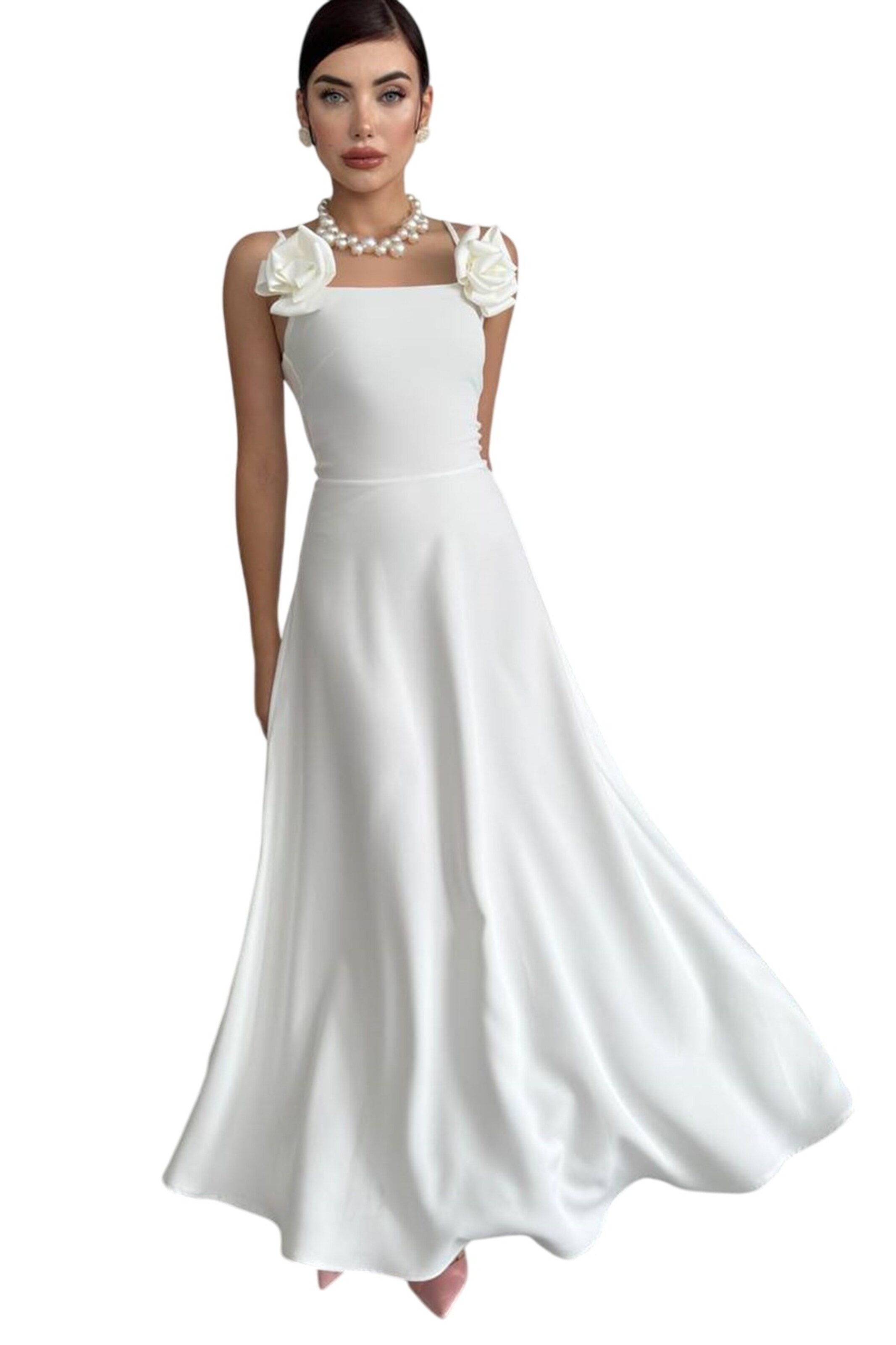 WOMAN VISION Evening dress in White: front