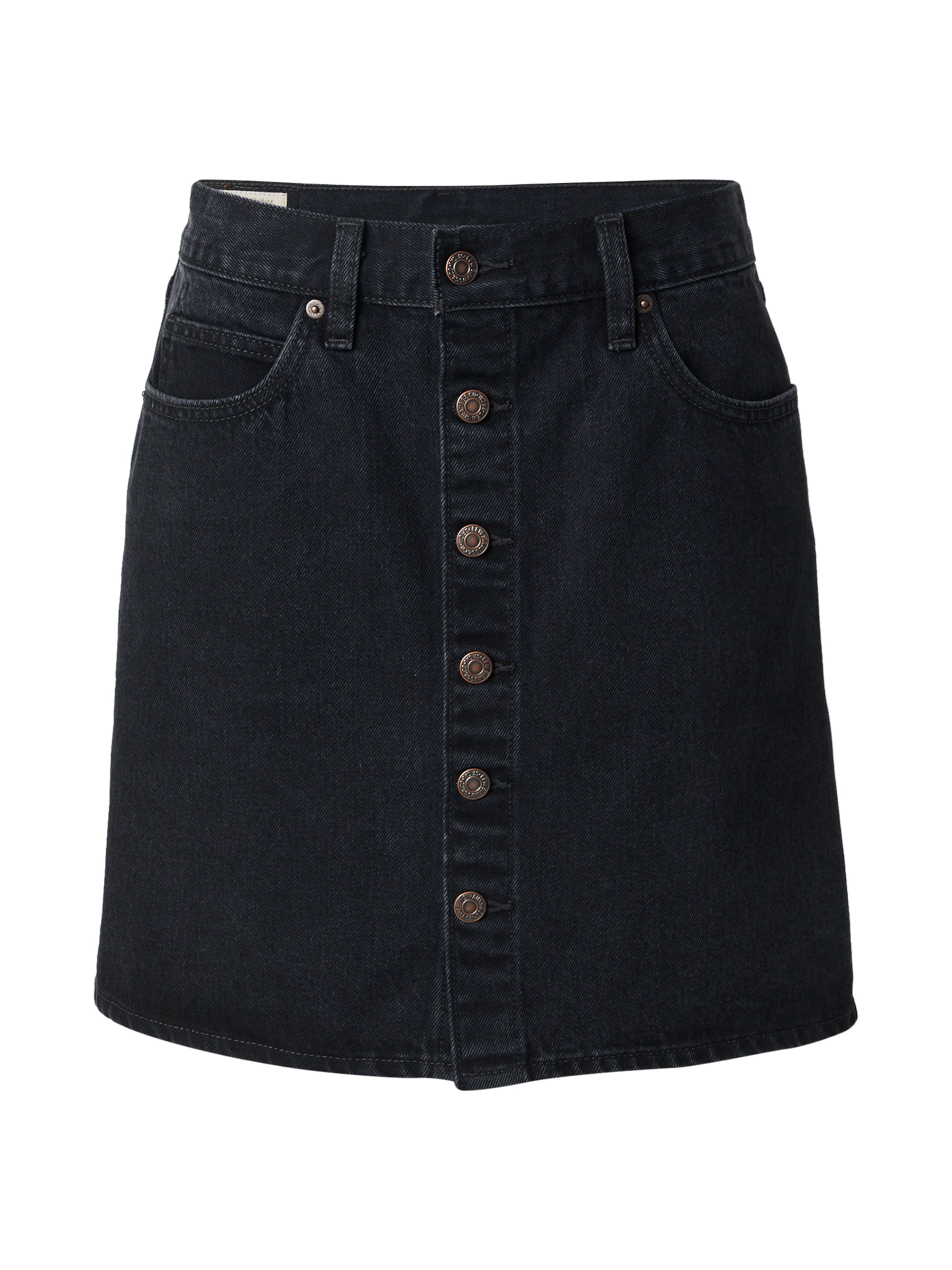 Fustă 'Retro Button Front Skirt' de la LEVI'S ® pe negru: față