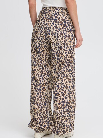 PULZ Jeans Tapered Trousers 'PZJill' in Brown