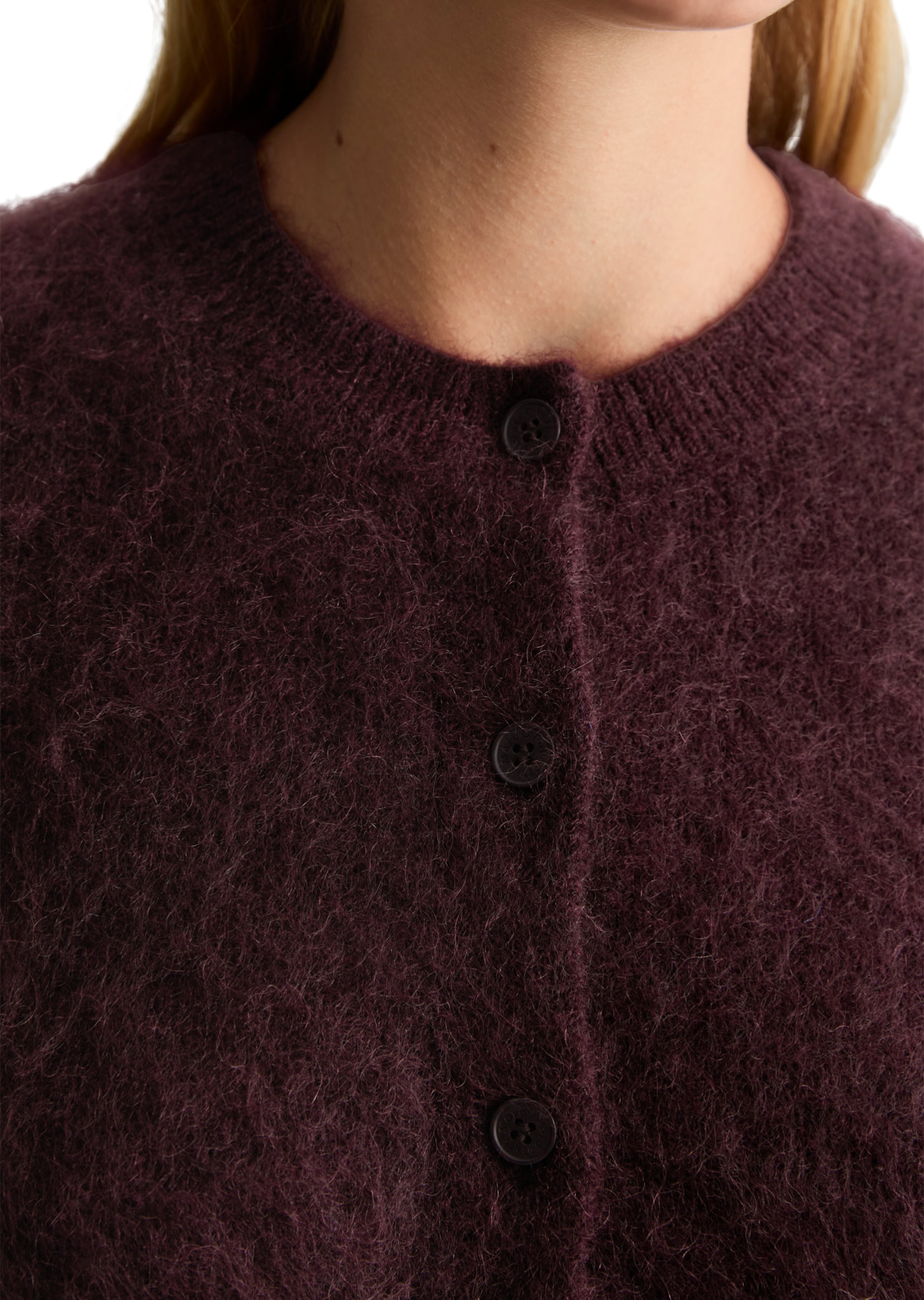 Marc O'Polo DENIM Strickjacke in Rot: Vorderseite
