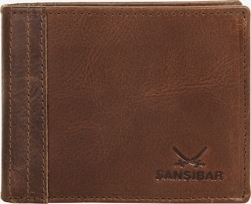 SANSIBAR Wallet in Brown: front