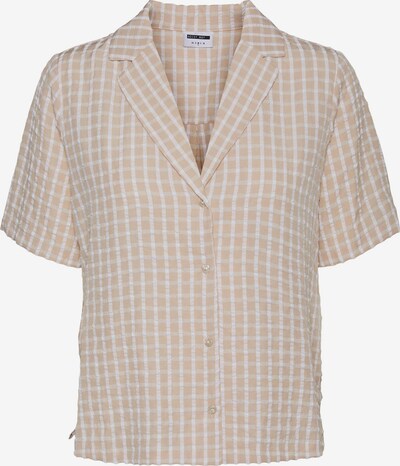 Noisy may Bluse 'Bella' in beige / weiß, Produktansicht