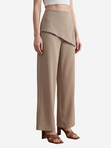 My fashion Wide leg Broek in Beige