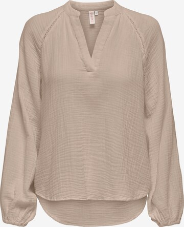 Camicia da donna 'THYRA' di ONLY in beige: frontale