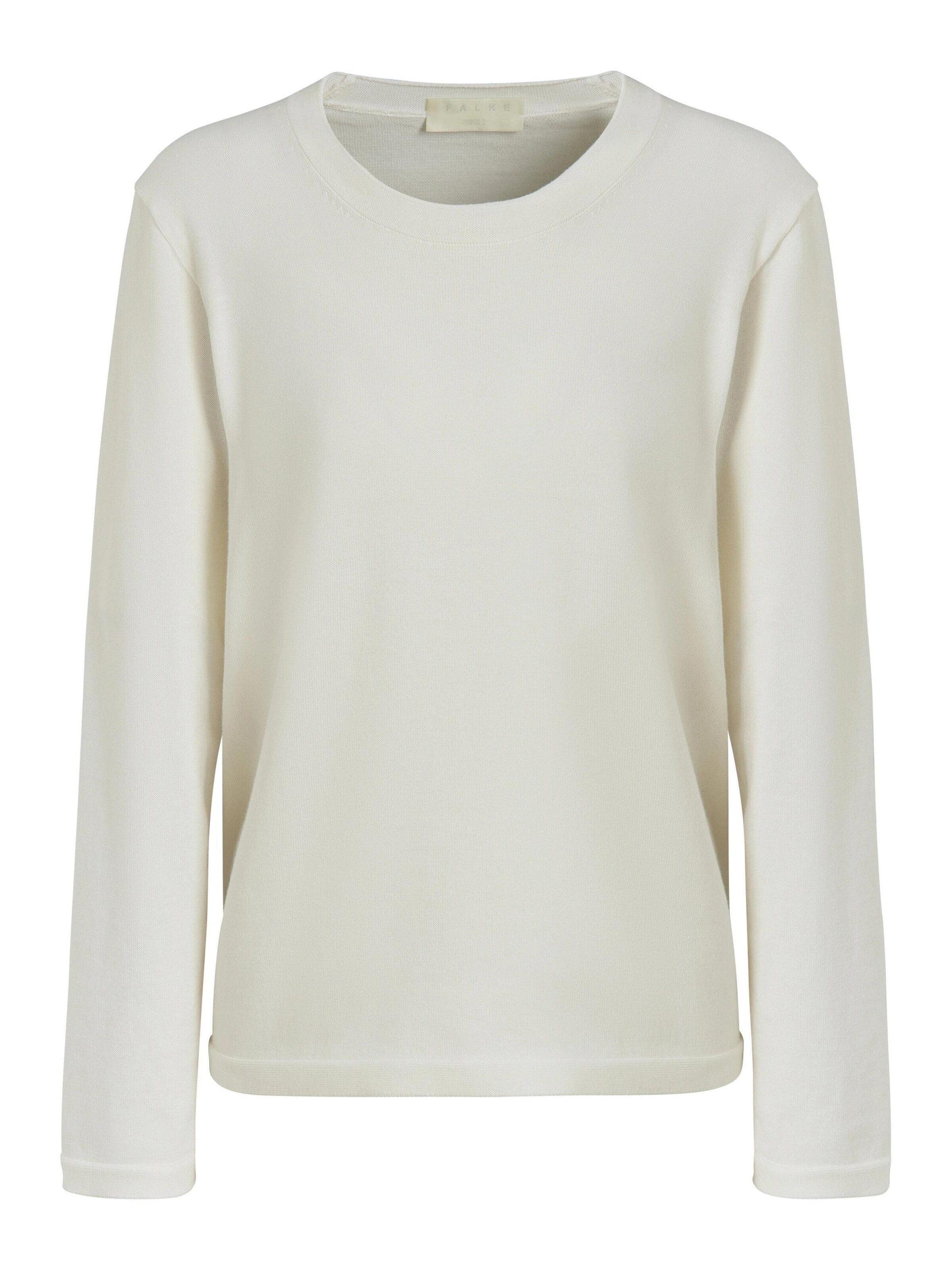 FALKE Sweater 'Cotton Knit' in White