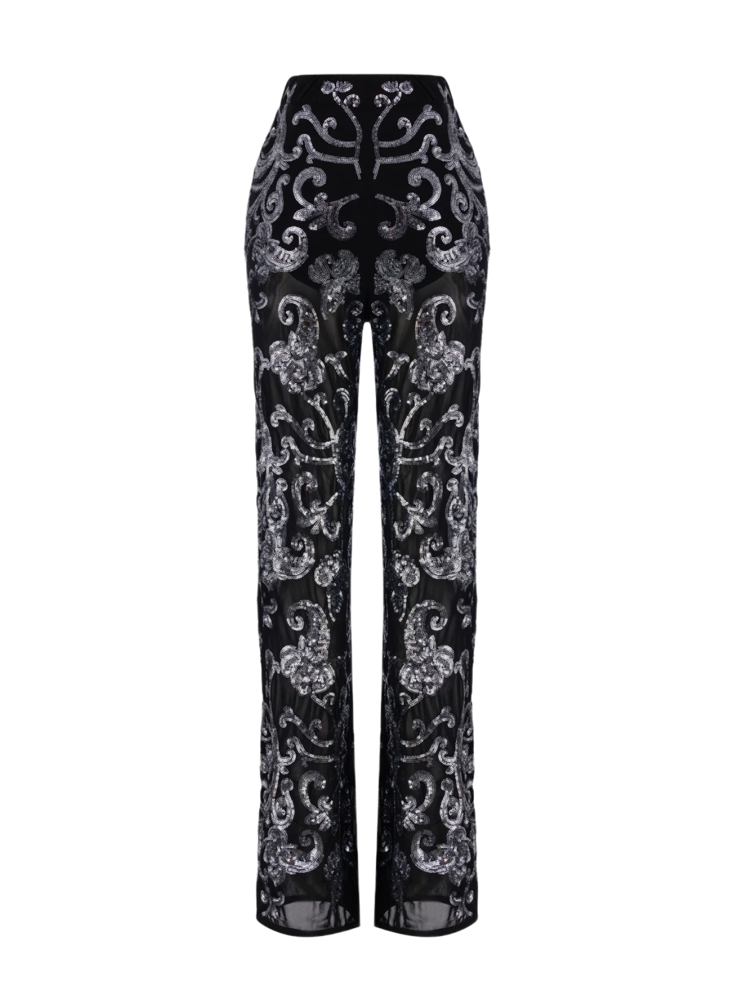 Loosefit Pantalon No Matter What en argent : devant