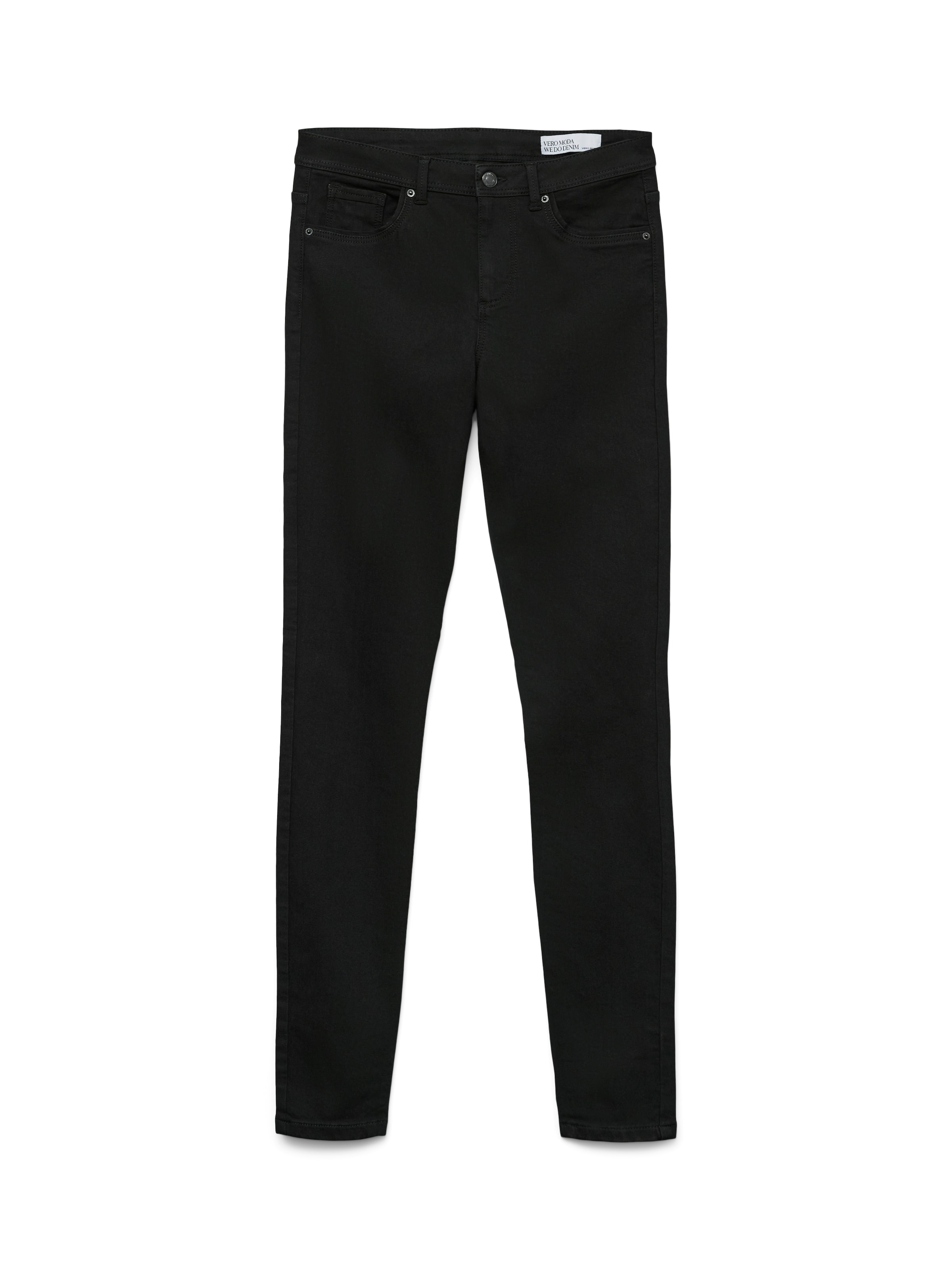 VERO MODA Slimfit Jeans in Schwarz: Vorderseite