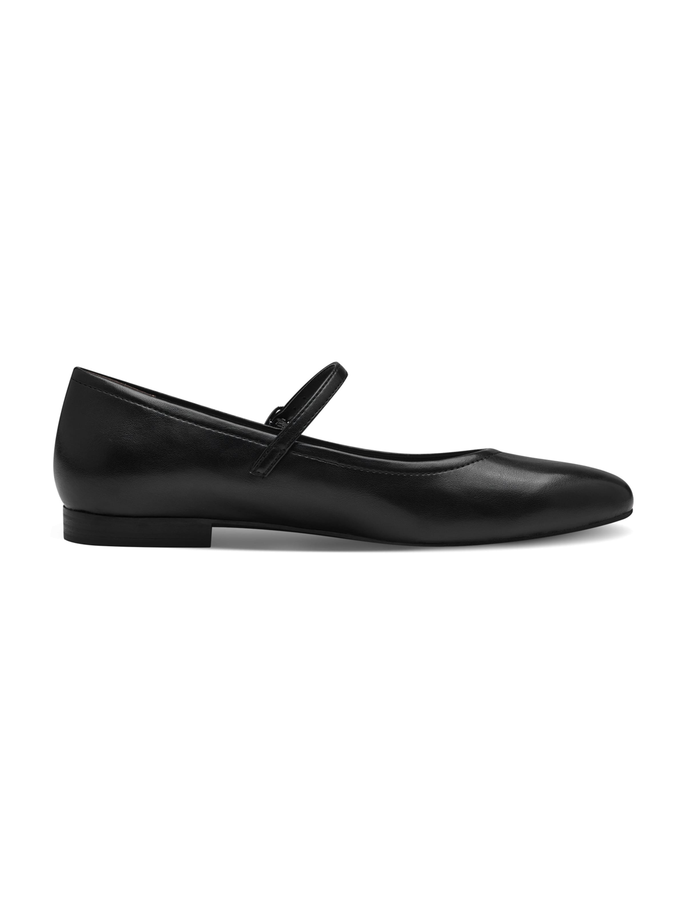 Tamaris Ballet Flats with Strap in Black