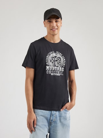 MUSTANG Shirt 'Style Austin' in Grijs: voorkant