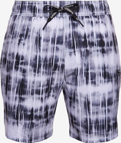 Superdry Badeshorts in blau / weiß, Produktansicht