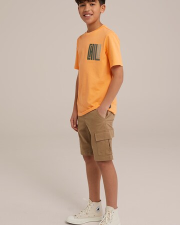 WE Fashion T-Shirt in Orange