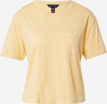 T-shirt NEW LOOK en jaune : devant