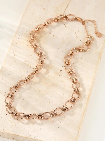 Hey Happiness Necklace 'Textured Link Choker' in Gold