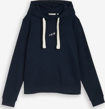 TOM TAILOR DENIM Majica | modra barva: sprednja stran