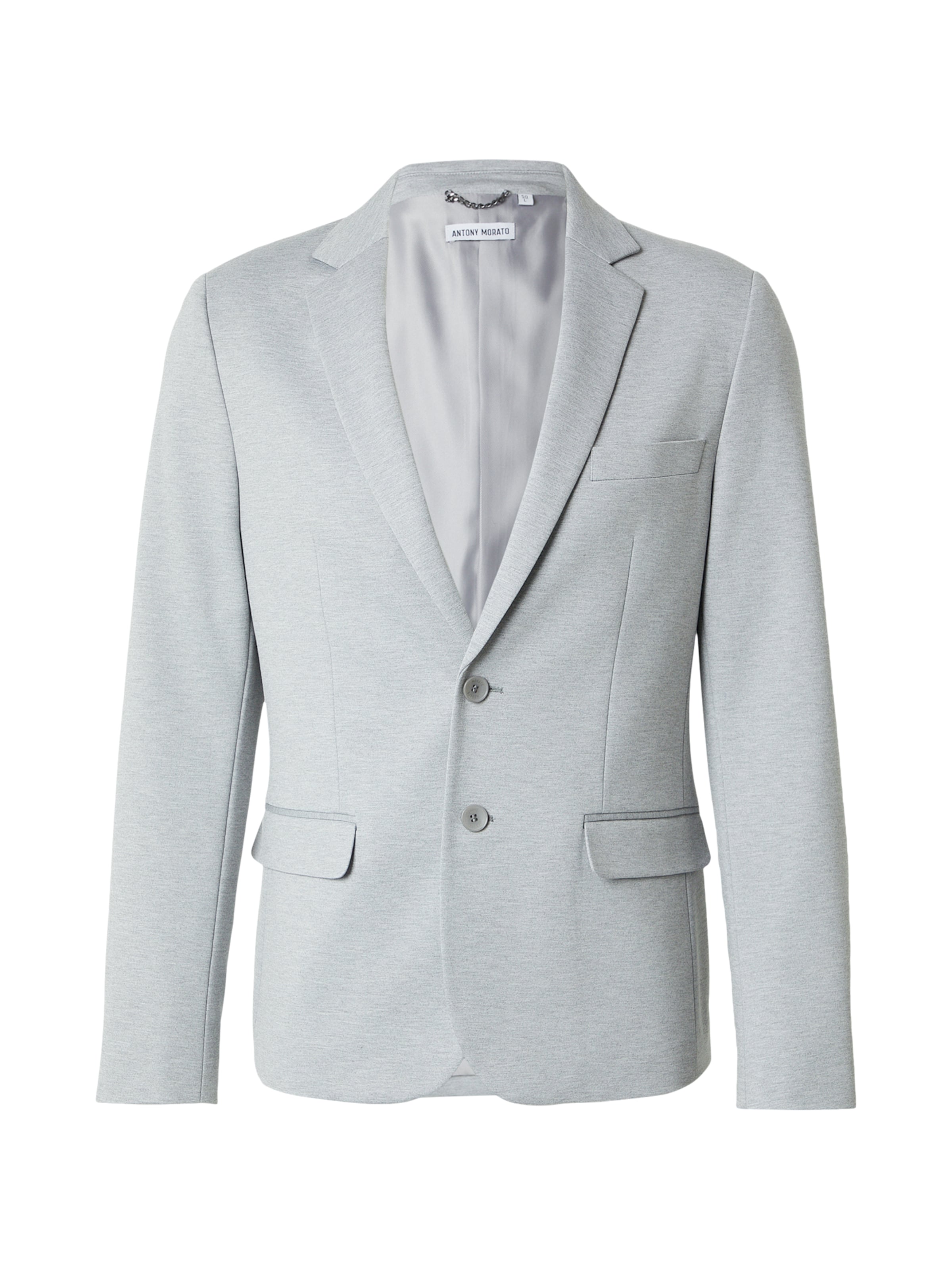 ANTONY MORATO - Corte superestrecho Chaqueta saco 'ASHE' en gris: frente