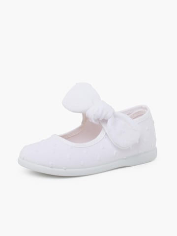 Ballerines Pisamonas en blanc : devant