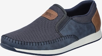Chaussure basse Rieker en bleu : devant