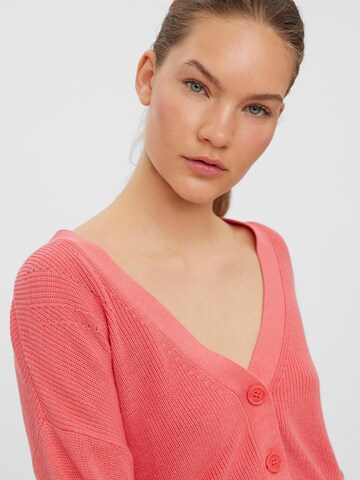 VERO MODA Strickjacke in Pink