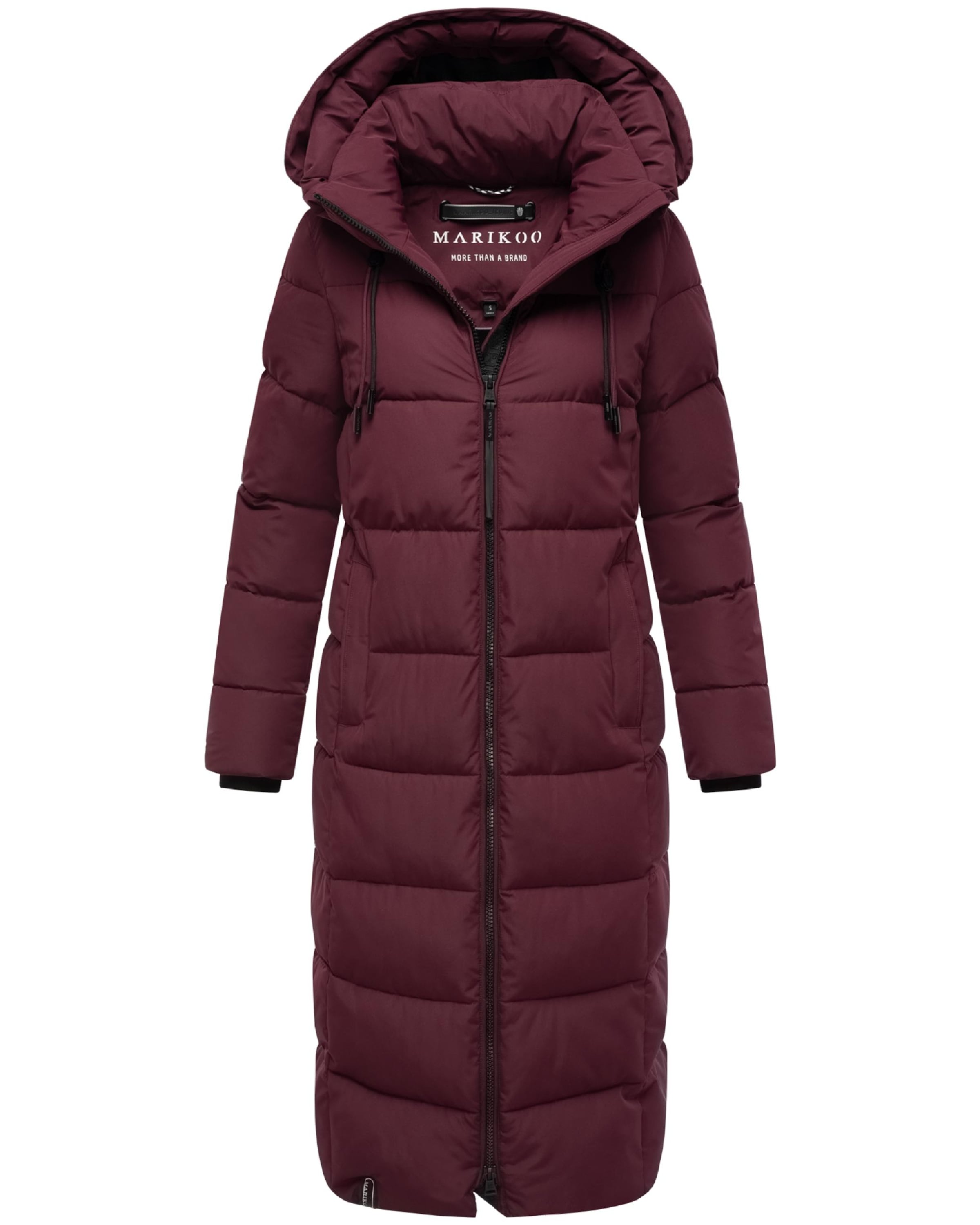 MARIKOO Wintermantel 'Nadeshikoo XVI' in Rot: Vorderseite