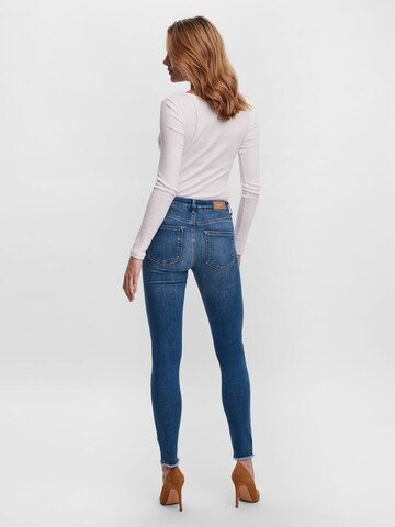 VERO MODA Skinny Τζιν 'Peach' σε μπλε