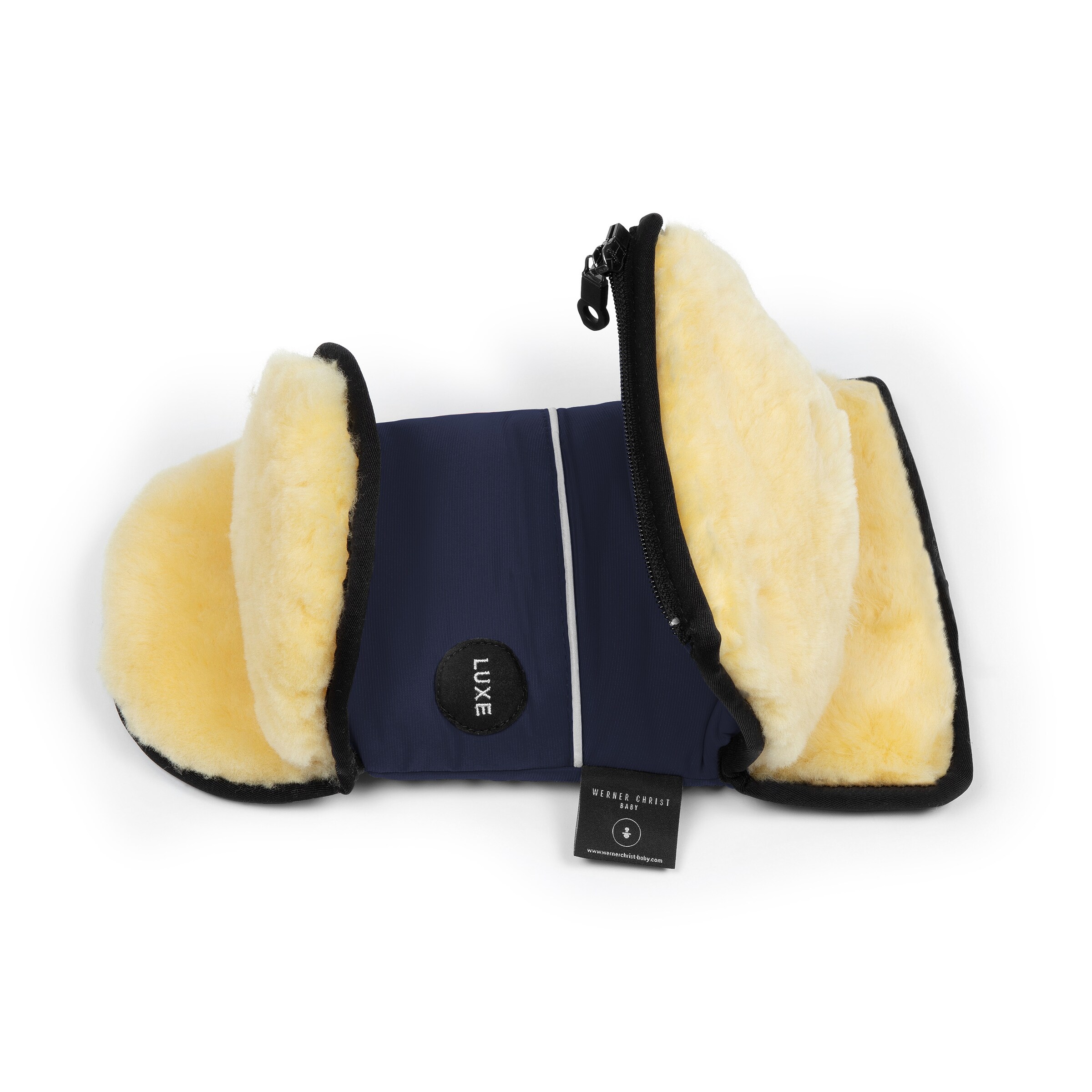 Werner Christ Baby Fäustlinge 'Glovy Luxe' in Blau