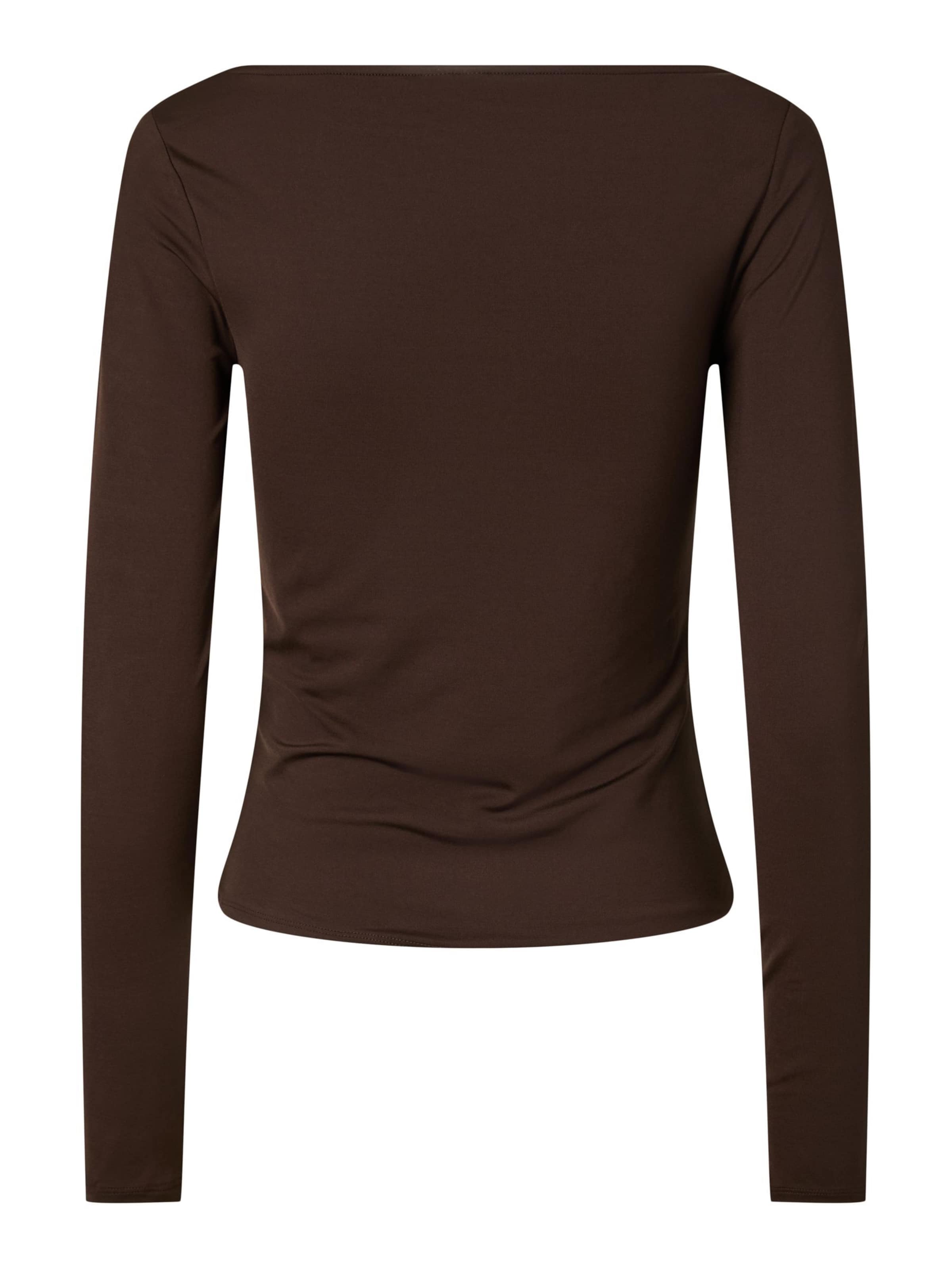 PIECES Top in Braun
