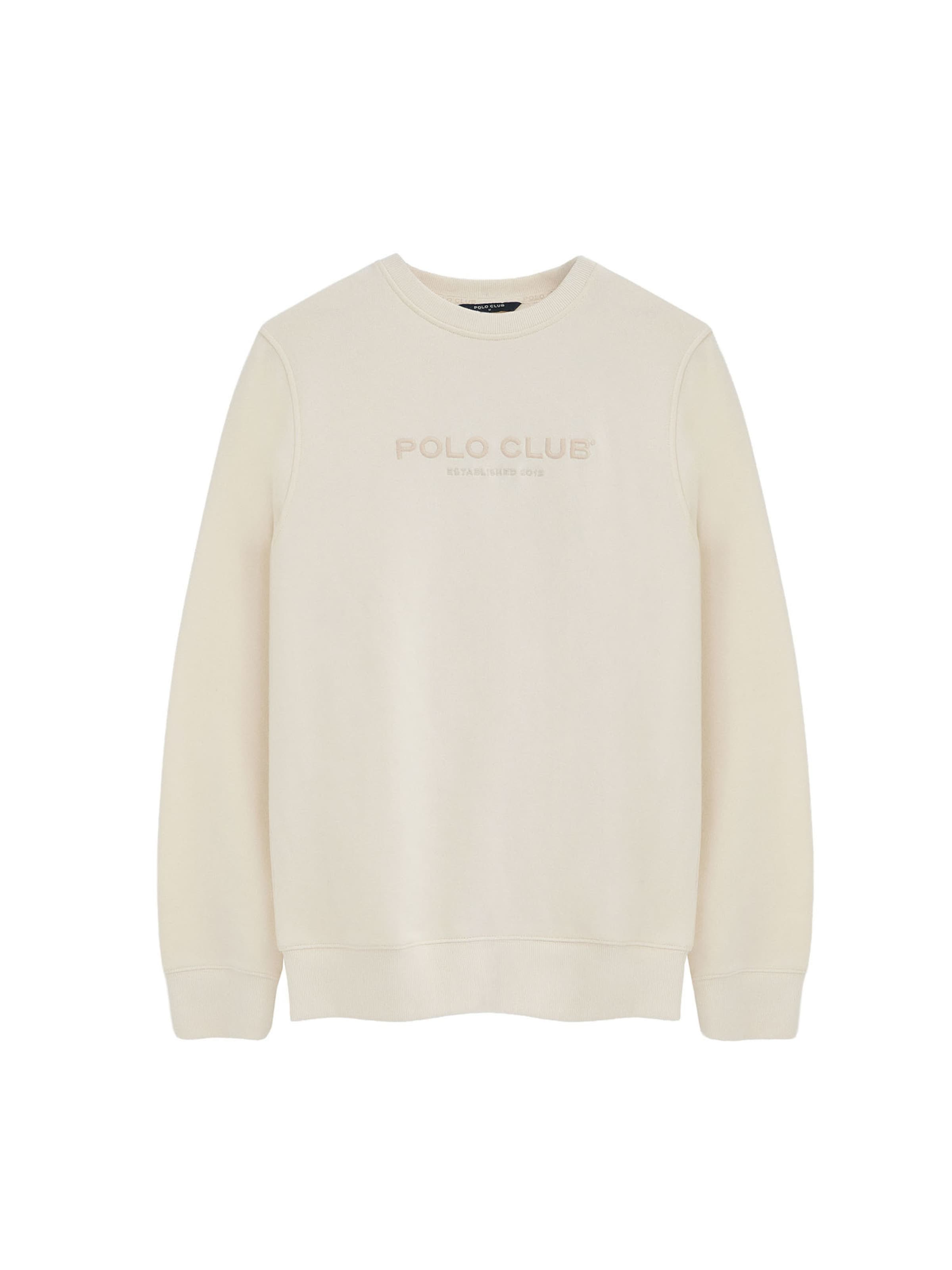 Polo Club Sweatshirt ' EST MINIMAL' in XXXL in Ecru, Item view