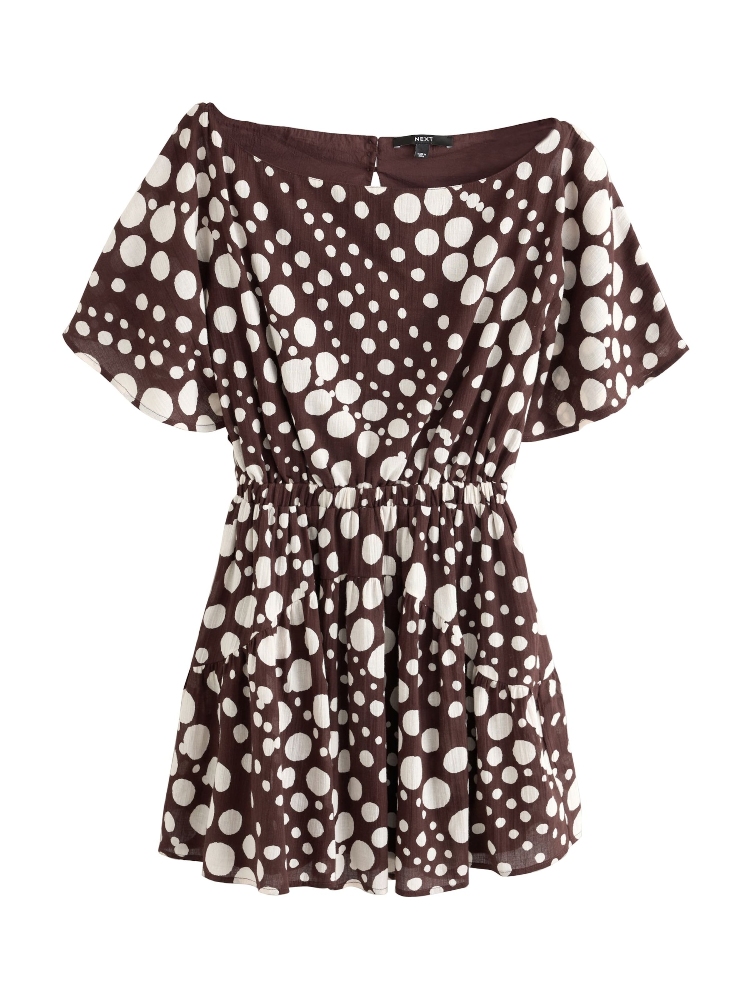 Next Robe en 38 en marron / blanc, Vue avec produit